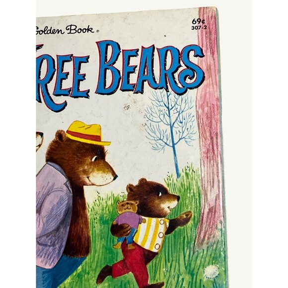 Vintage Little Golden Book The Three Bears Classic Childrens Storybook 69 Cent E - Picture 2 of 10